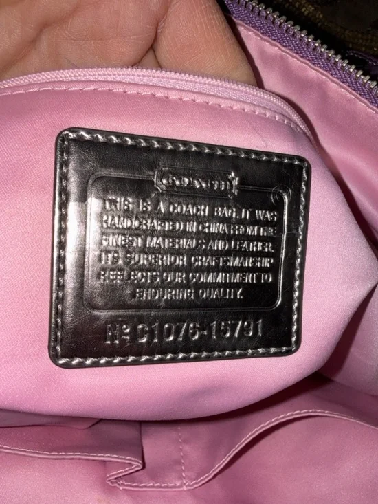 COACH POPPY Purple Women’s Tote Bag - Designer Style - Picture 14 of 17